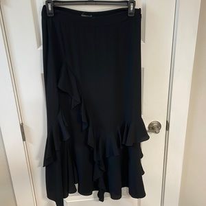 EUC long black skirt